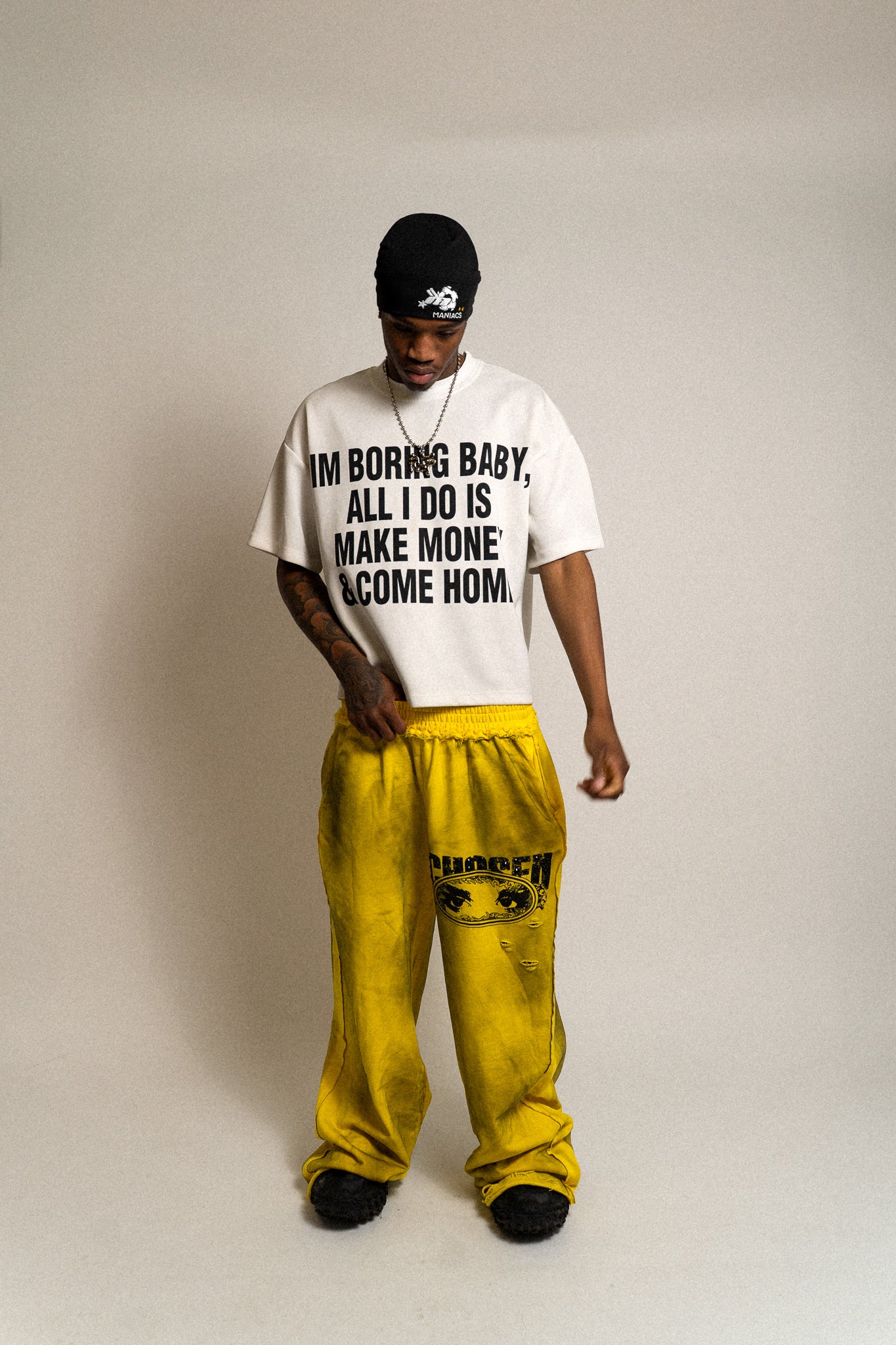 Yellow Heel Drag Sweatpants